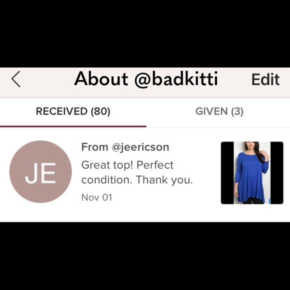 Sweet B Royal Navy Tunic plus size - Picture 3 of 5